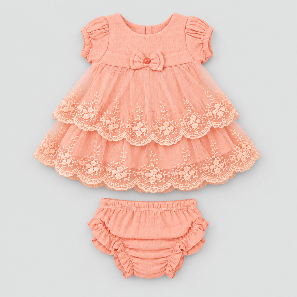 Coral Charm Baby Outfit