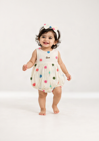 Colorful Dots Baby Romper