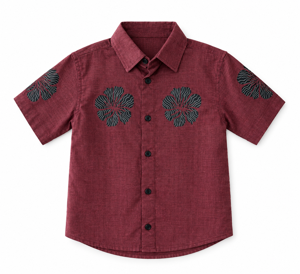 Crimson Bloom Tee