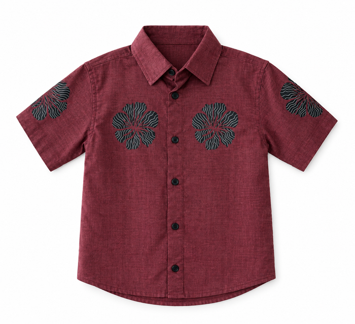 Crimson Bloom Tee