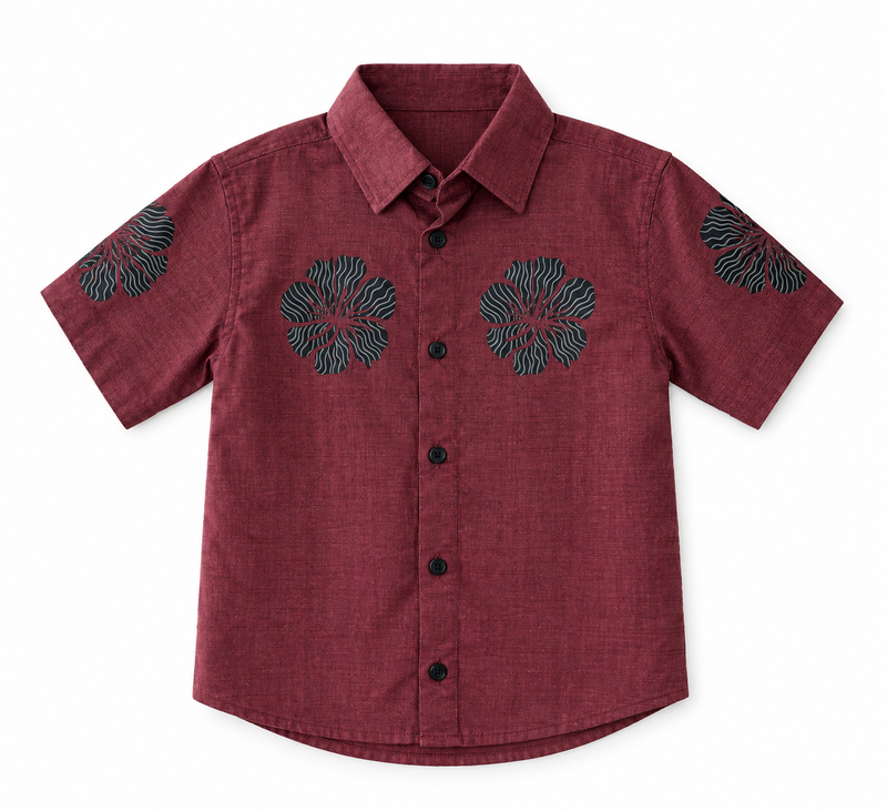 Crimson Bloom Tee