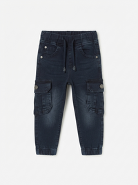 Little Explorer Denim Cargo Pants