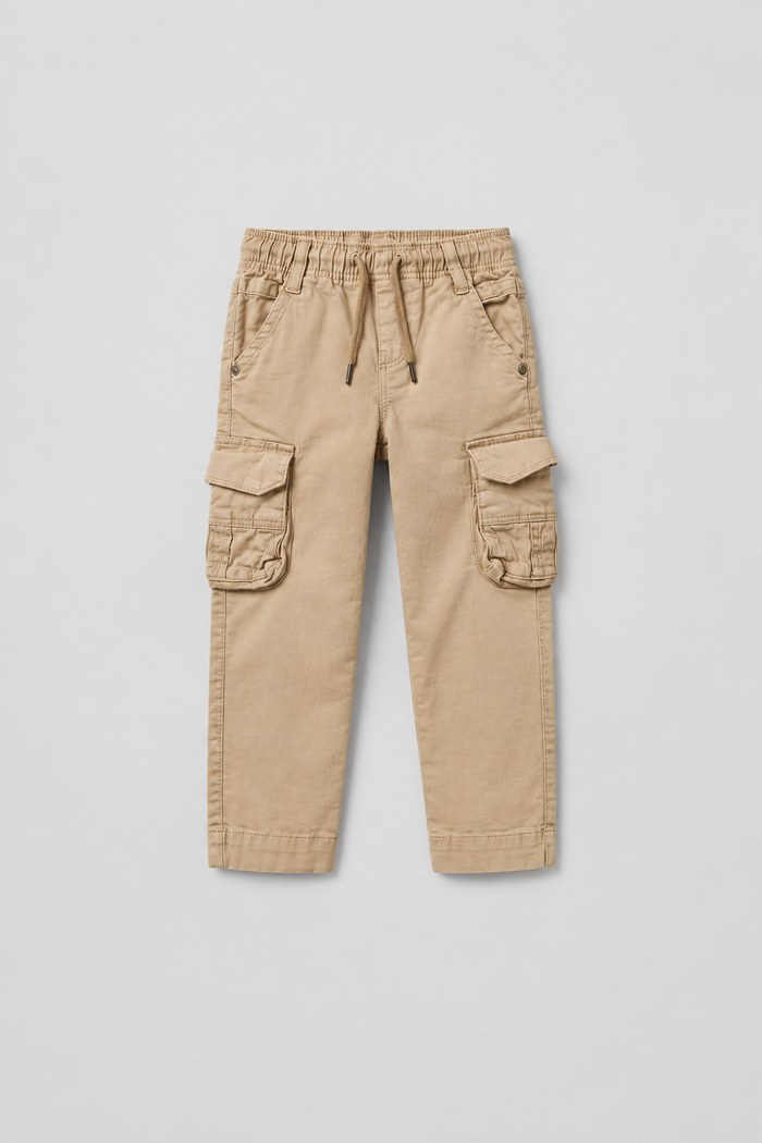 Utility Cotton Cargo Pants