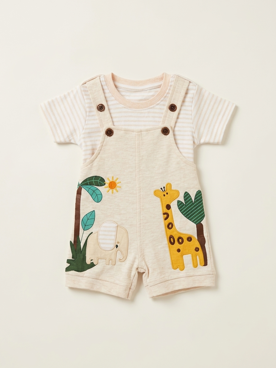 Safari Snuggles Overalls