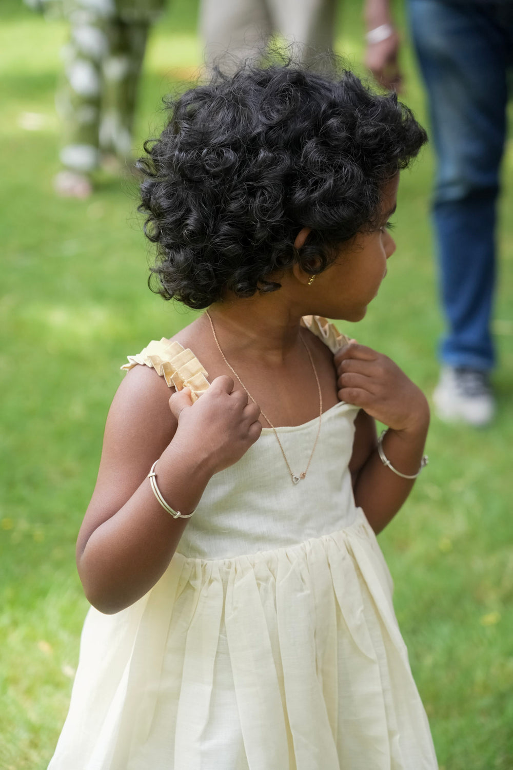 Classic Kerala Kasavu frock