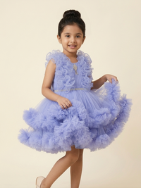 Lavender Dream Ruffle Dress