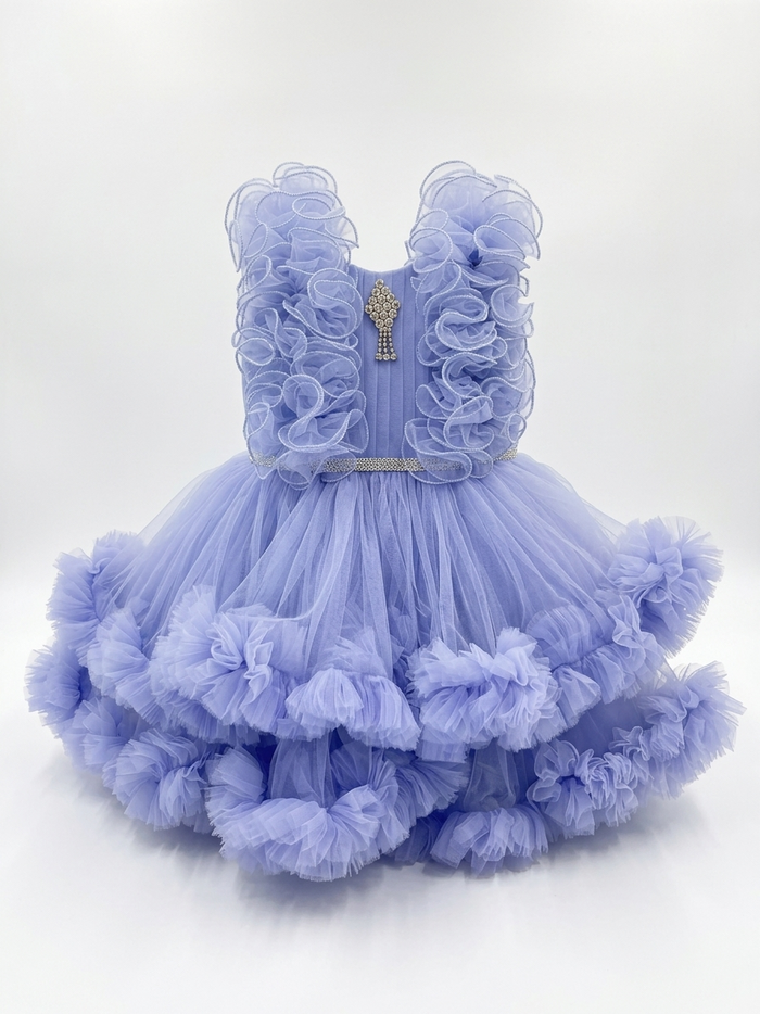 Lavender Dream Ruffle Dress