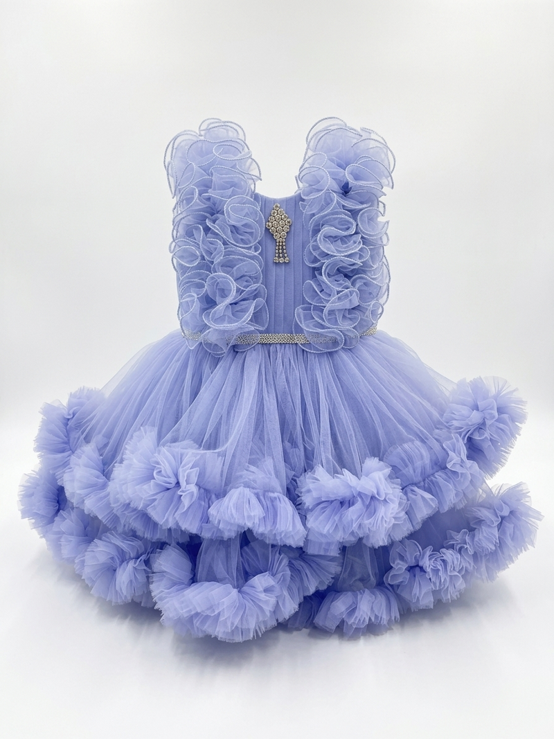 Lavender Dream Ruffle Dress